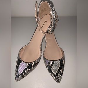 NEW Aldo Womens Brookshear Block Heel Pump Leopard Print Size 8